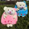 Plush schoolbags, toy bags, children's schoolbags, cartoon bags, rabbit doll schoolbags, bear doll schoolbags details Picture